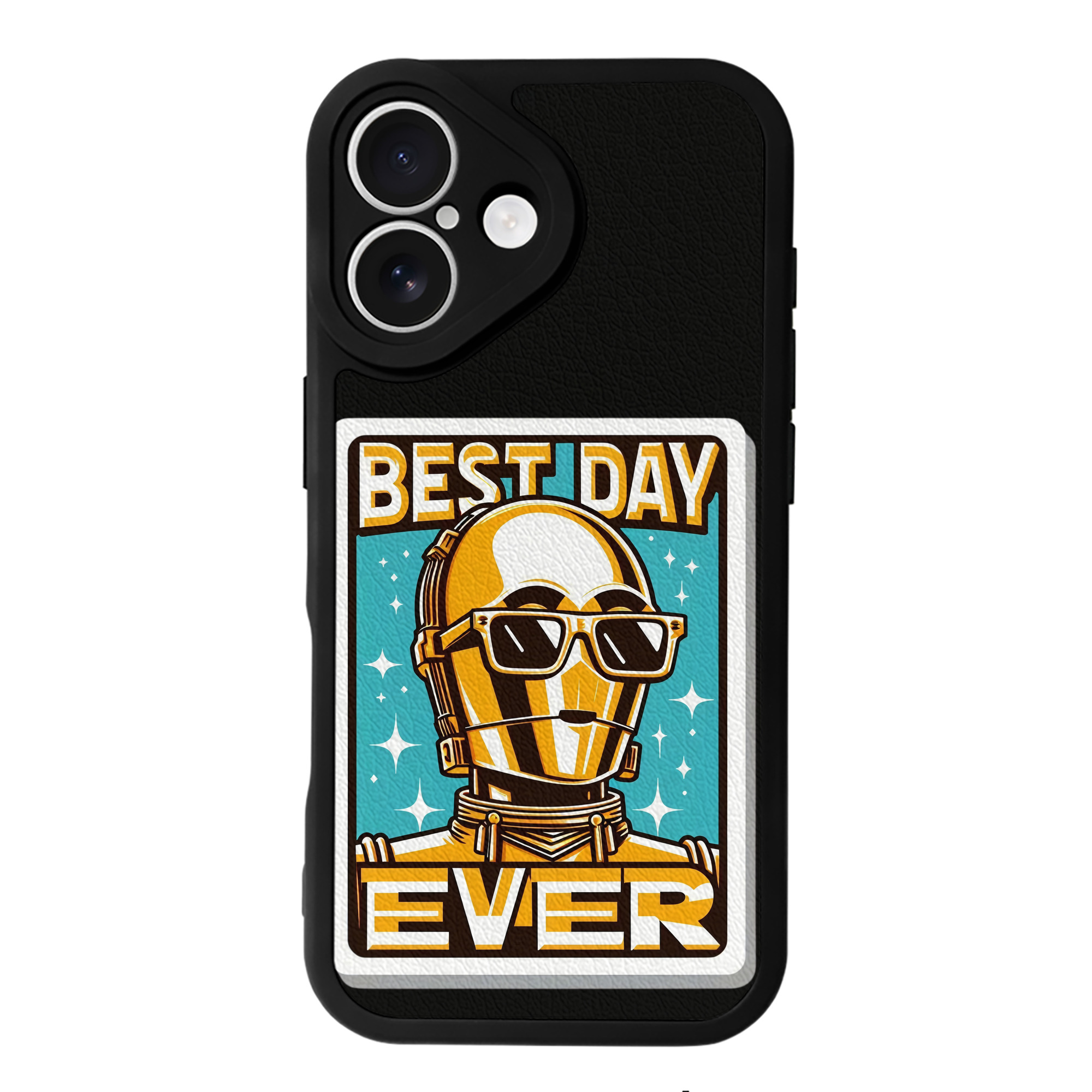（画像用） スター・ウォーズ Star Wars 【iPhone 16シリーズ対応】シリコンスマホケース（レザー調） 材質：シリコン